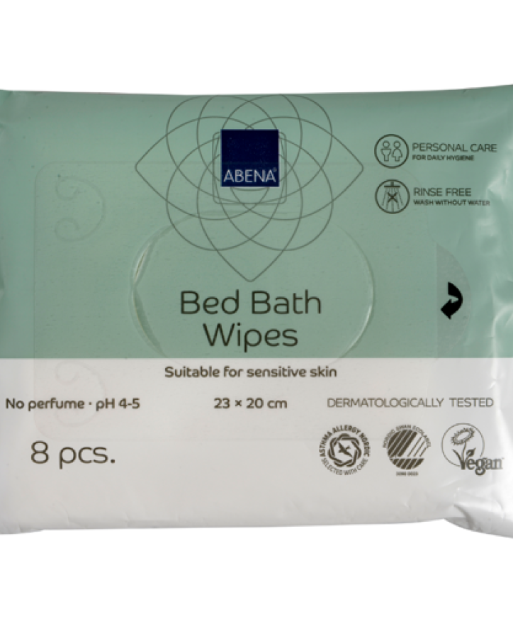 Bed bath wipe
